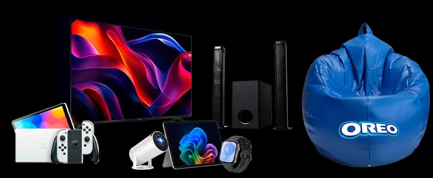 Premios: TV, Nintendo Switch, bocinas, tablet y más